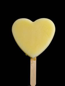 Romantic heart ice cream