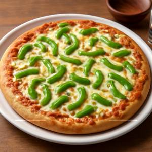 Capsicum pizza(  double cheese pizza)