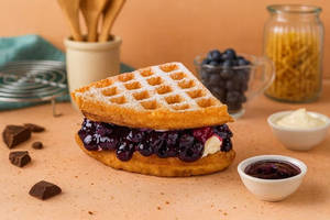 Blueberry Cream Cheese Waffle