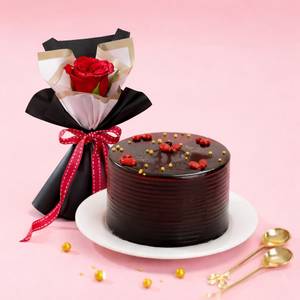 Valentine Choco Rose Bento Cake(300 Gm)