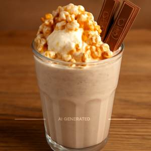 Kitkat milkshake with ice cream