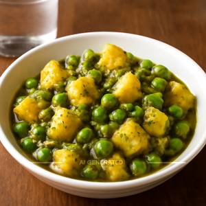 Aloo matar sukhi
