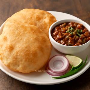 Chole Bhature (2 Pcs)