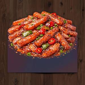 Honey chilli potato