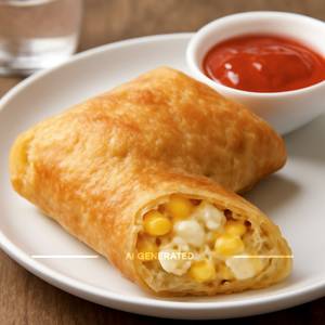 Paneer Cheese Corn Roll