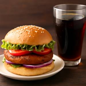 Veg Burger + Coke