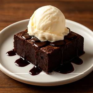 Brownie With Ice Cream