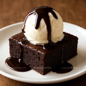 Brownie With Ice Cream 