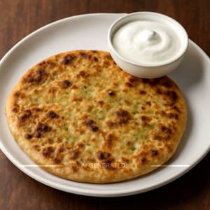 Aloo Paratha With Curd [1 Piece]