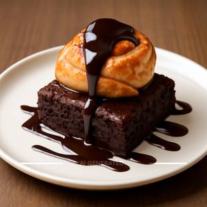 Hot Brownie + Chocolate Pastry