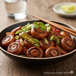 Mushroom Chilli