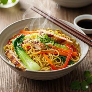Schezwan double egg noodles [full]