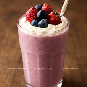 Mix berries milk shake
