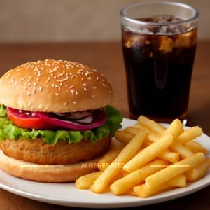 Burger + Fries + Cold Drink