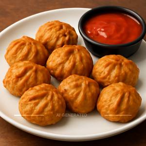 Veg Momos Fry [8 Pieces]