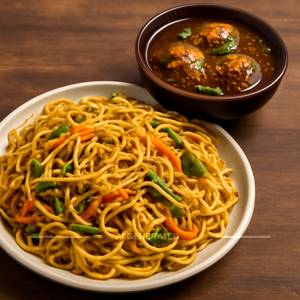 Chowmein + Manchurian
