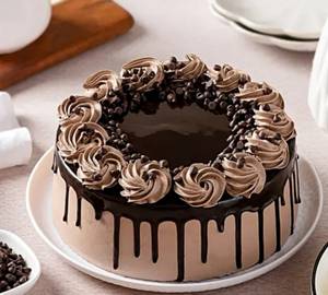 Classic Dark Chocolate Eggless Cake (Half Kg)