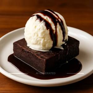 Brownie With Ice Cream