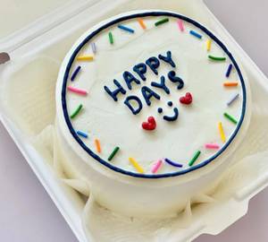Vanilla Colour Full Bento Cake