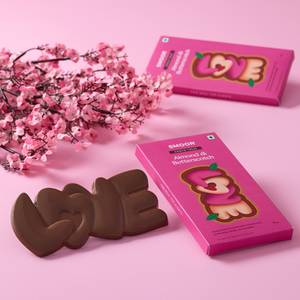 Valentine's Special - Love Chocolate Bar (Almond & Butterscotch)