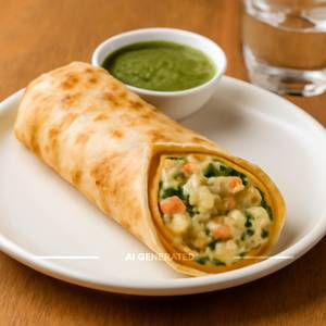 Malai tikka roll
