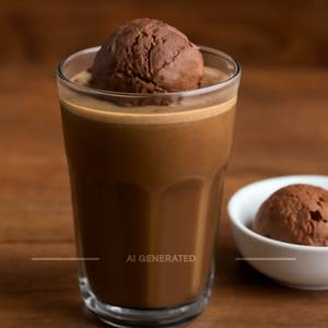 Strong Cold Coffee With Chocolate Ice Cream