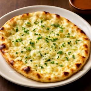 Cheese garlic naan