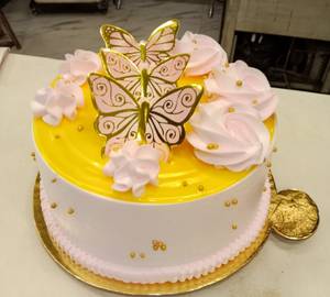 Eggless pineapple Butterfly  Cake 500 Gram