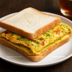 Bread omelette