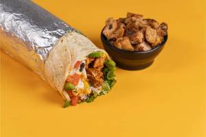 Hot Mexican Grilled Chicken Burrito