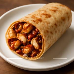 Bbq chicken wrap
