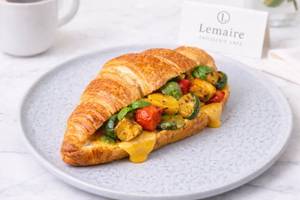 Roasted Garden Croissant Sandwich