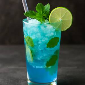 Blue lagoon mojito