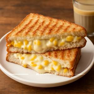 Cheese corn sandwich