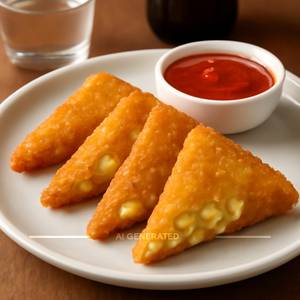 Cheesy Corn Triangles