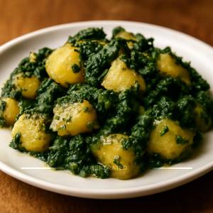 Potato spinach