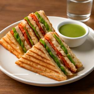 Veg club sandwich