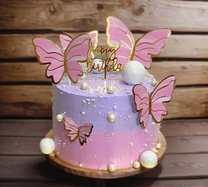 Purple Pink Butterfly Death' By Chocolate Cake