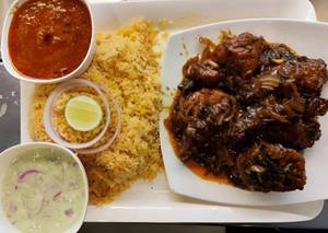 Biryani Rice With Pepper Chicken