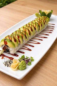 Cream Cheese Green Apple Sushi Roll