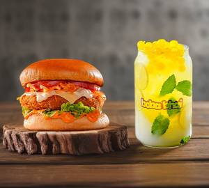 VEG BURGER + MOGITO DRINK (300 ml)