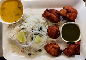 Ghee Rice & Chicken Kabab