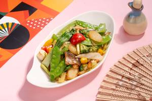 Stir Fried Asian Greens And Tofu (Ak)