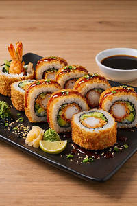Teriyaki Prawn Uramaki Sushi