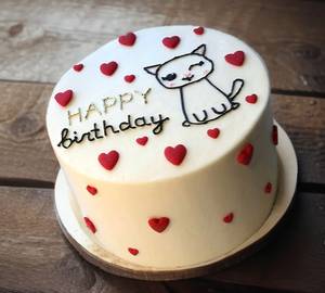 Happy Birthday Cat Cake