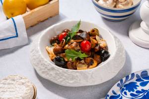 Hot Pan Grilled Mushrooms, Chilli,Garlic & Lemon