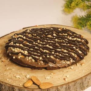 Crunchy Almond Brownie Cake