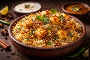 Classic Spicy Paneer Dum Biryani ( 750 ML)