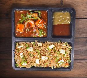 Special Fried Rice + Chilli Paneer Greavy