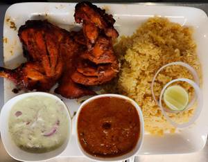 Biryani Rice With Tandoori Chicken